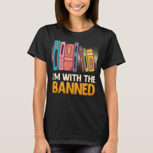 T-shirt Livre Je suis avec Banned Bookworm Reading Book fa