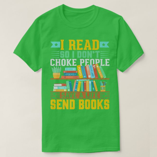 T-shirt Livre Lover Library Pun Livre Lecture Tet Design (Design devant)