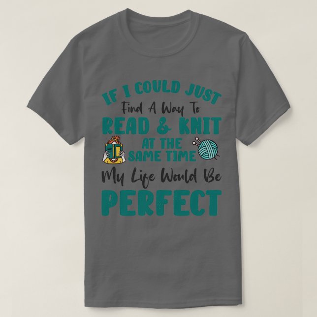 T-shirt Livre Lover Tricot Livre Lecture Arts et artisanat (Design devant)