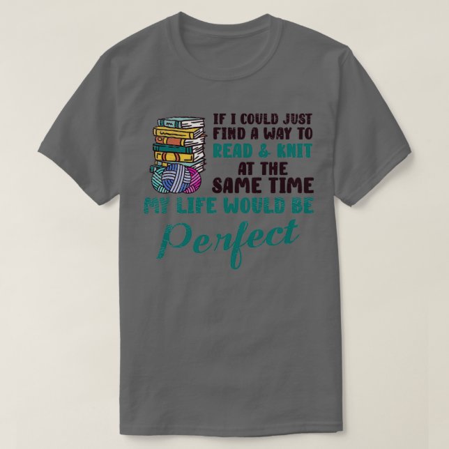 T-shirt Livre Lover Tricot livre Lecture Arts et artisanat (Design devant)