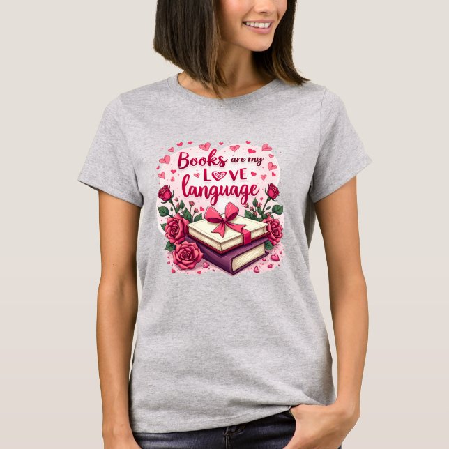 T-shirt Livre Lover Valentine Romantique Lecture esthétiqu (Devant)