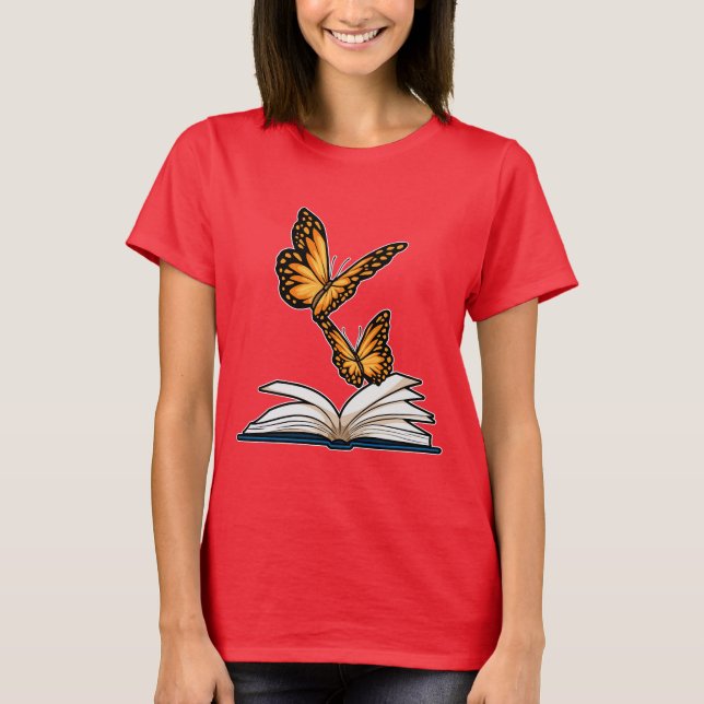 T-shirt Livre papillon (Devant)