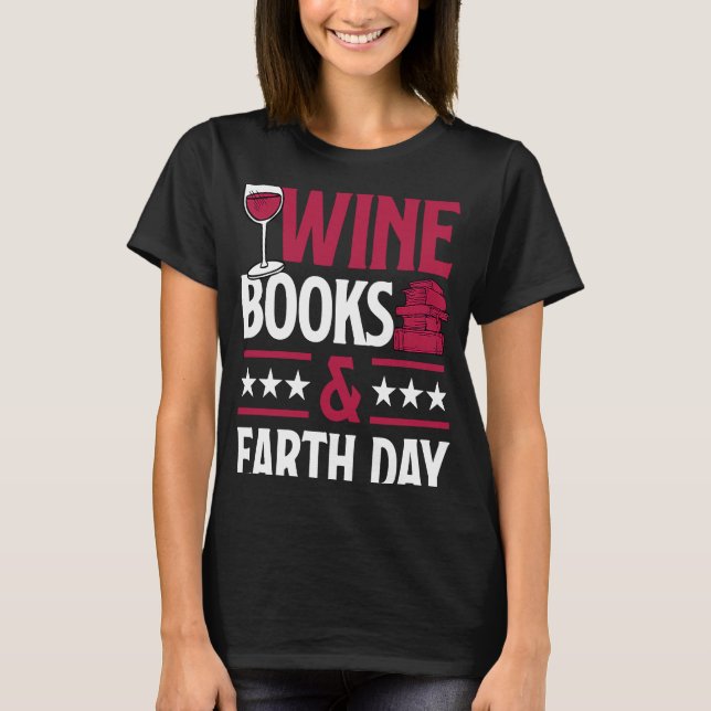 T-shirt Livres À Vins Et Jour des terres Livre D'Amour Au  (Devant)
