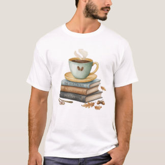 T-shirt Livres aquarelle cosy The Quiet Hour Poésie avec C