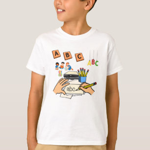 T-shirt "Livres, cerveaux et idées lumineuses"
