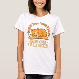T-shirt Livres, Chats et siestes douillettes - La vie de b
