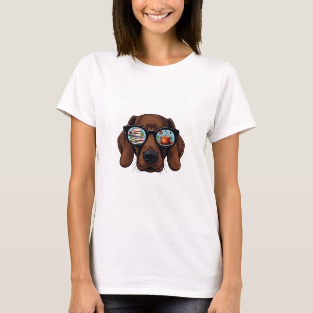 T-shirt Livres Chiens Thé (Devant)