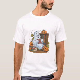 T-shirt Livres citrouille Feuilles d'automne