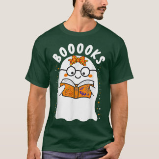 T-shirt Livres ! Cute Ghost Lecture Bibliothèque Livres Ha