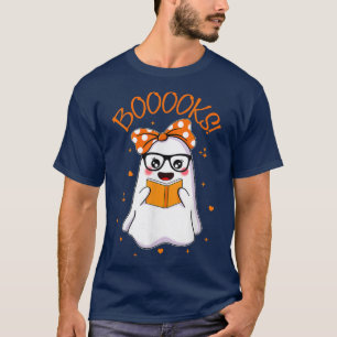 T-shirt Livres ! Cute Ghost Lecture Bibliothèque Livres Ha