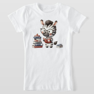 T-Shirt Livres de lecture Zèbre.