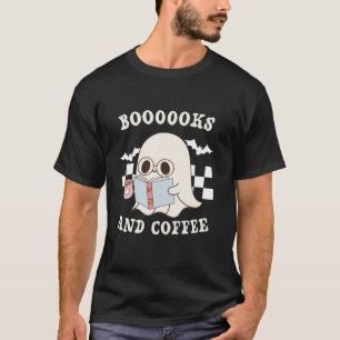 T-shirt Livres fantômes Café École Bibliothécaire Enseigna