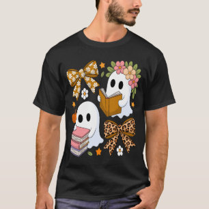 T-shirt Livres fantômes Halloween Floral Automne Halloween
