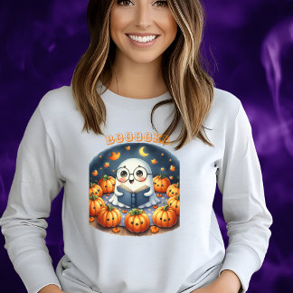 T-shirt LIVRES Ghost Citrouille Halloween