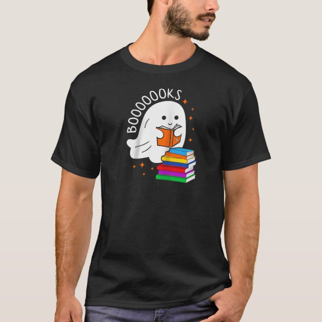 T-shirt Livres Ghost Lecture Livres Funny Professeur Bibli (Devant)
