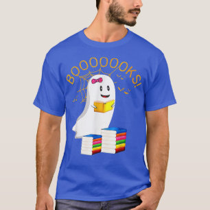 T-shirt Livres Halloween Ghost Lecture bibliothèque livre