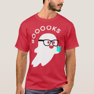 T-shirt Livres Halloween Ghost Reading Books Lire Livres L