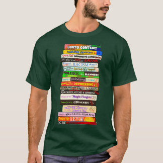 T-shirt Livres interdits Motifs de la pile Les livres sont