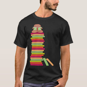 T-shirt Livres Paresseux Slutier Bookworm Lecture Livre
