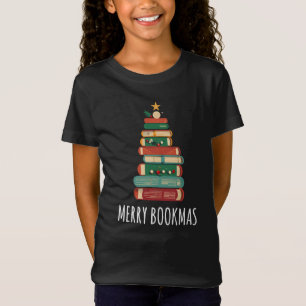 T-Shirt Livres Sapin de Noël Joyeux Bookmas