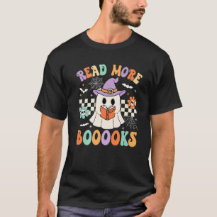 T-shirt Livres super Ghost Lire plus Livres Funny Teacher