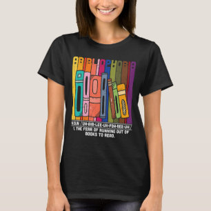 T-shirt Livres vintages Abibliophobia Definition Bookworm 