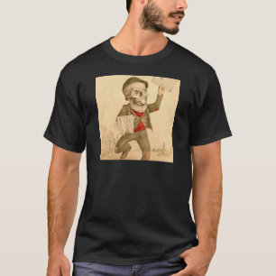 T-shirt Livreur de journaux squelettique