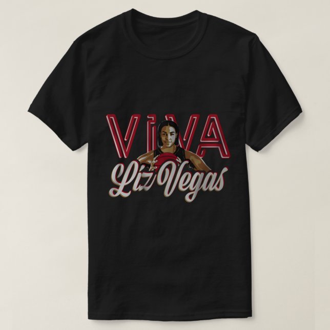 T-shirt Liz Cambage VIVA LIZ VEGAS POUR LAS VEGAS ACES CHA (Design devant)