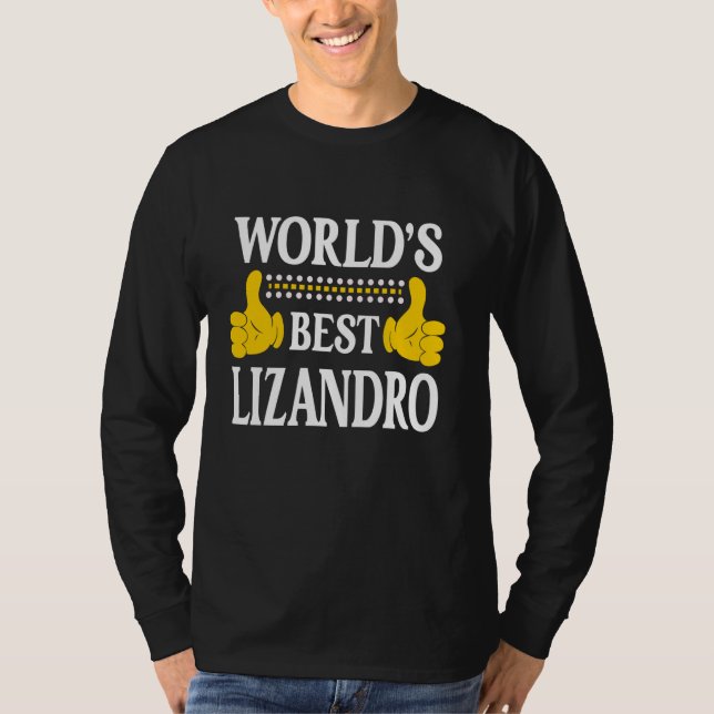T-shirt Lizandro Nom personnel Prénom Meilleur Liz du mond (Devant)
