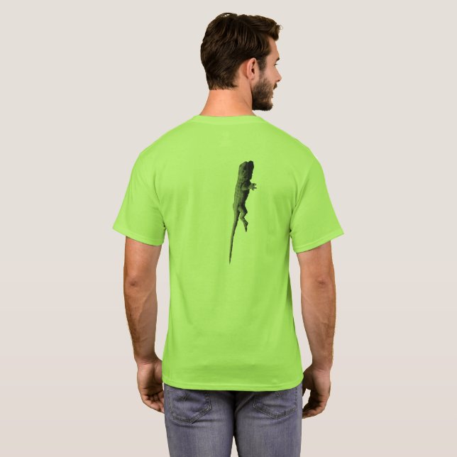 T - Shirt - Lizard auf meinem Rücken! (Schwarz voll)