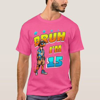 T-shirt Lizard Bruh Iu2019m 15 15e fête d'anniversaire