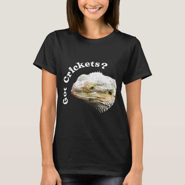 T-shirt Lizard de Dragon Arboré Crickets Reptile Pagone (Devant)