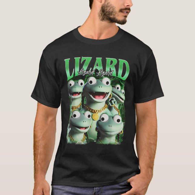 T-shirt Lizard Lizard Lizard Funny meme Lizard Bootleg Wei (Devant)