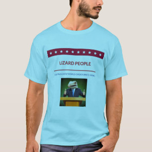 T-shirt Lizard People : Nouvel ordre mondial
