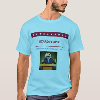 T-shirt Lizard People : Nouvel ordre mondial