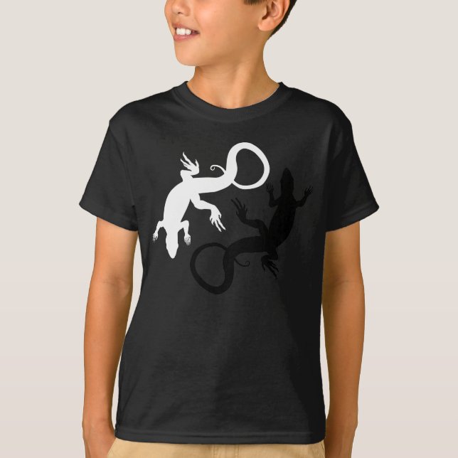 T-shirt Lizard pour enfant Chemise d'art Lizard bi (Devant)