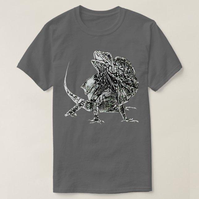 T-shirt Lizard Terrarium Fracté Motif Reptiles Li Fracté (Design devant)