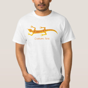 T-shirt Lizard tribal Orange