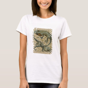 T-shirt Lizards, conception pour un carrelage (avec papier