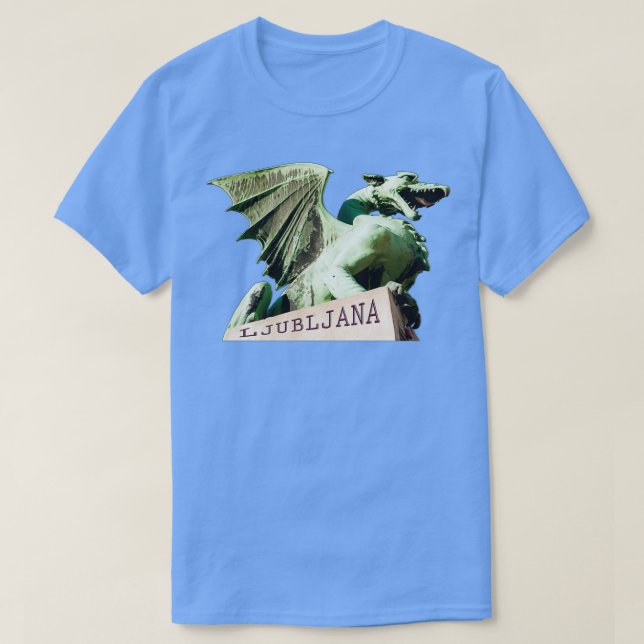 T-shirt Ljubljana Ville des Dragons (Design devant)