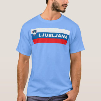 T-shirt Ljubljana Ville en famille de drapeau slovène