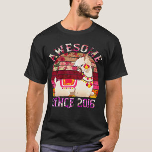 T-shirt Llama 5 ans 5ème anniversaire Incroyable depuis 20