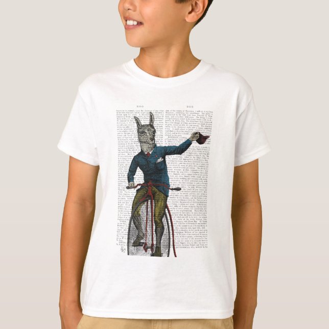 T-shirt Llama à vélo (Devant)