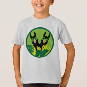 T-shirt Llama Alpaca Twin Boy Brothers