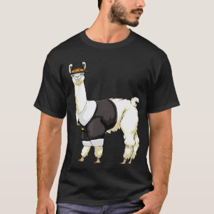 T-shirt Llama Alpaga Pèlerin Été Tropical