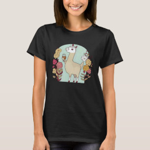 T-shirt Llama Alpaga Vin Alpaga Llama
