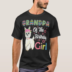 T-shirt Llama Anniversaire Grand-Père De L'Anniversaire Gi