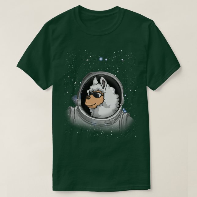 T-shirt Llama Astronaut Astronome de l'espace Llama (Design devant)
