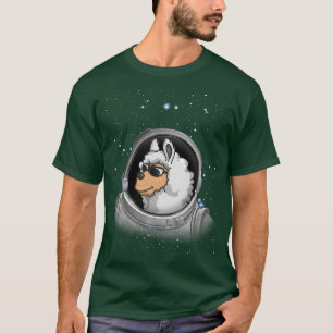 T-shirt Llama Astronaut Astronome de l'espace Llama