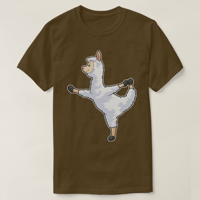 T-shirt Llama at yoga (Design devant)